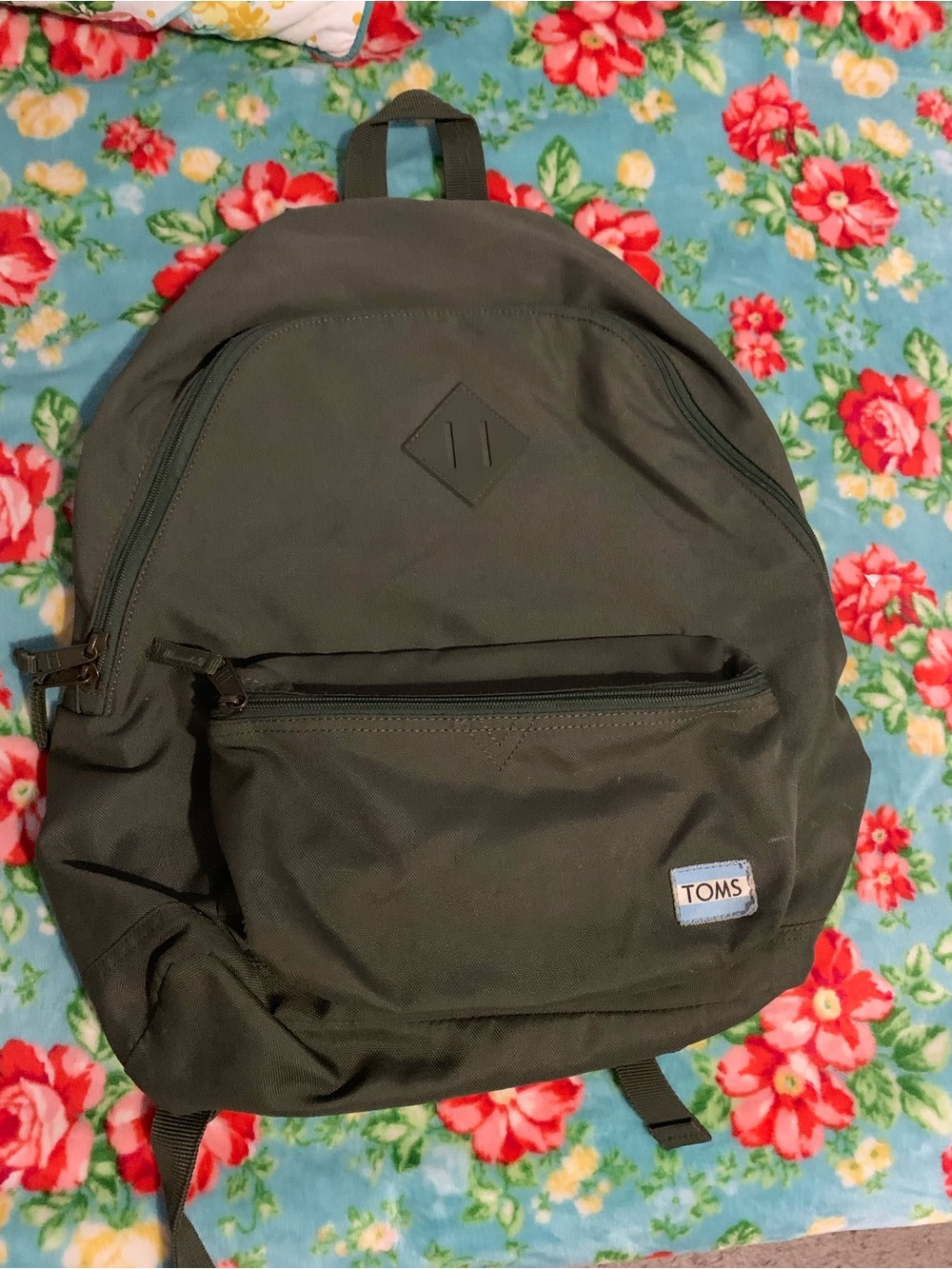 TOMS Stop The Bullying Army Green Backpack TT11